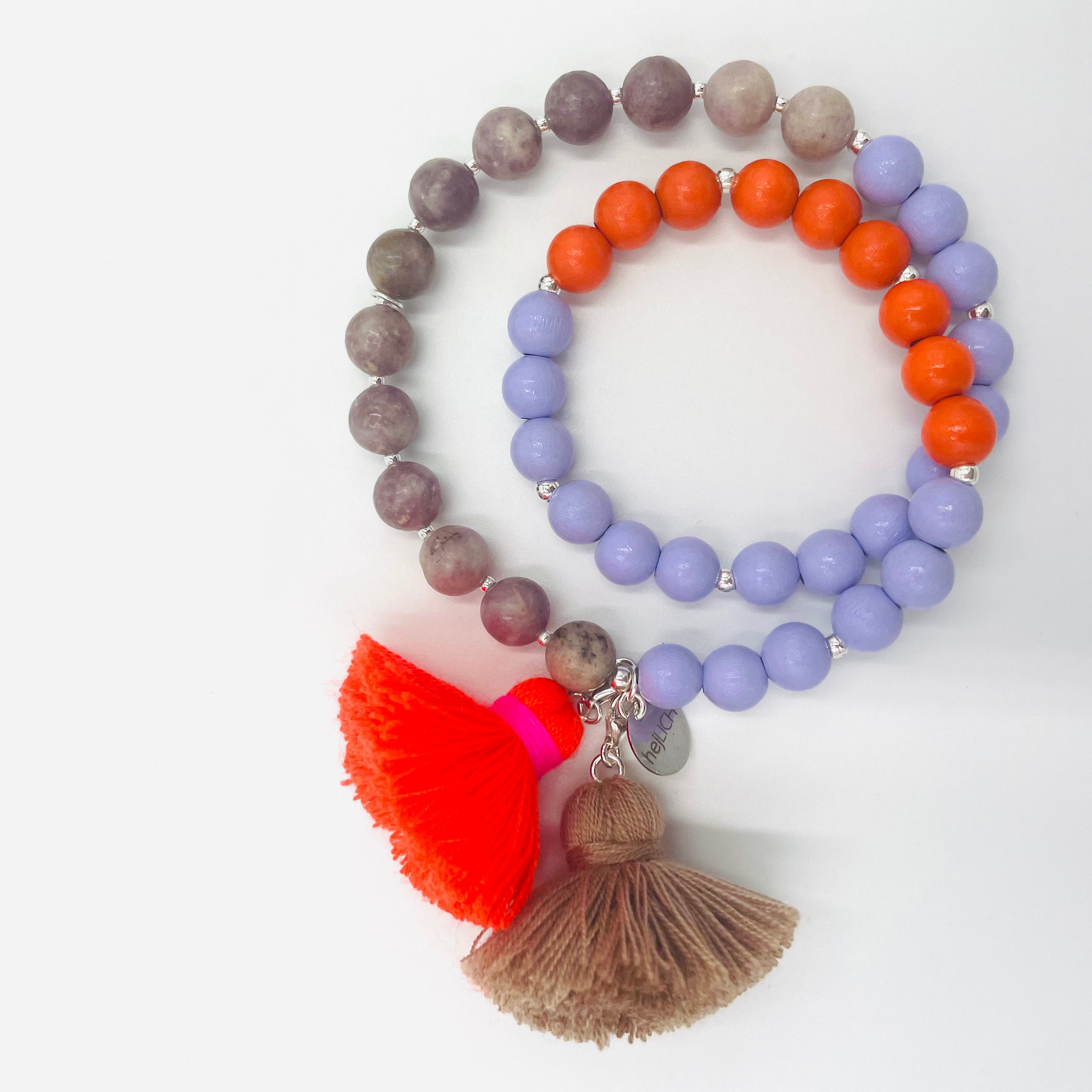 Armband MALA Twin hejSOODERSO • Purple/Orange